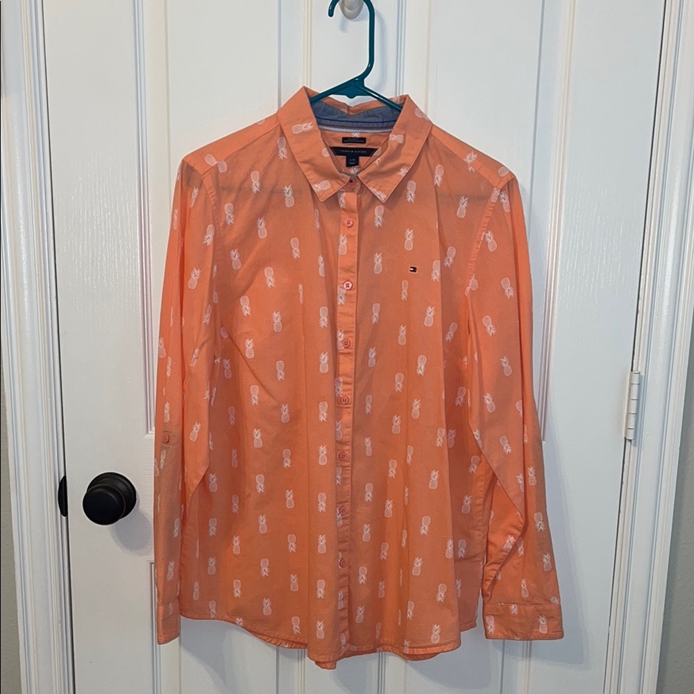 Tommy Hilfiger  Button Down Long Sleeve Top